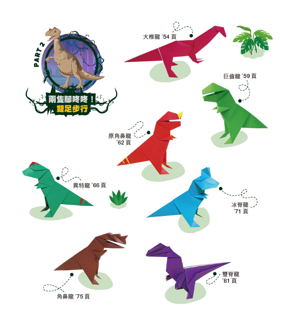 超擬真侏羅紀：陸海空立體紙恐龍震撼降臨！【附限定版特別花紋色紙】
