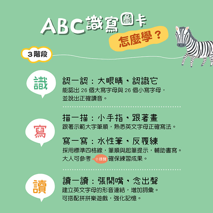 ABC識寫圖卡：字母拼拼樂