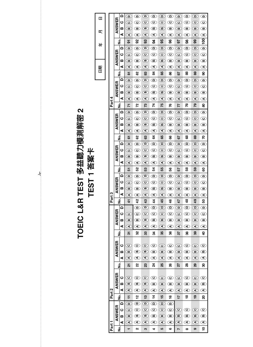 TOEIC L&R TEST多益聽力模測解密2（四國口音MP3免費下載）