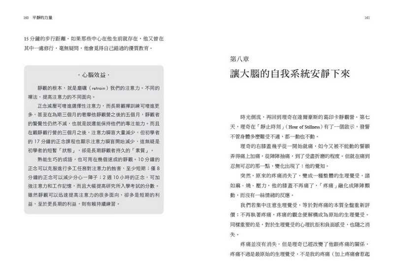 平靜的力量：正念研究經典 科學實證持續練心即可重塑大腦迴路 提升內心素質 脫離耗損身心的負面情緒