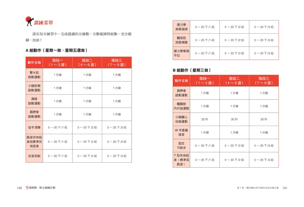 9週燃脂 阻力訓練計畫：啞鈴＋減脂菜單 3週x 3階段高效燃脂 打造精實體態