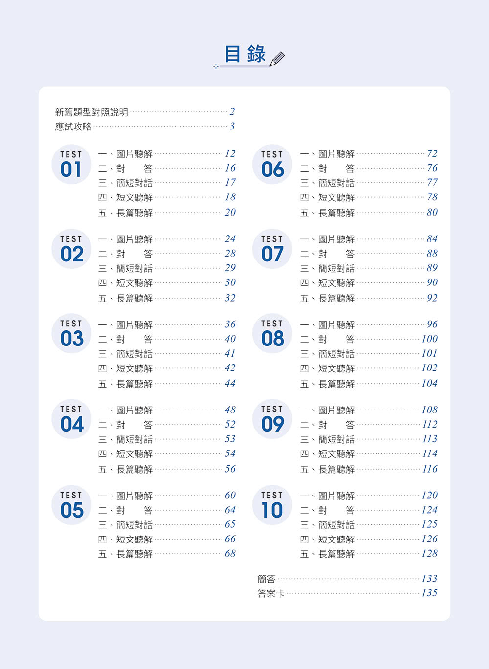 迎戰108新課綱：高中英語聽力10回模擬測驗勇奪A級+1MP3