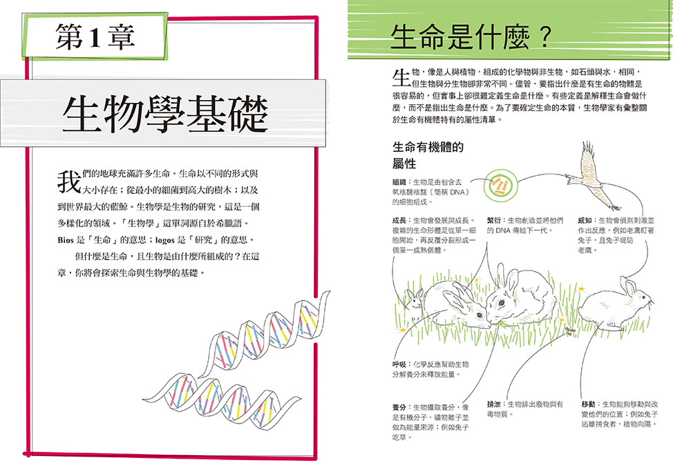 真希望基礎生物這樣教：國高中生必備！看圖學生物，從細胞、遺傳學、物競天擇到生物學