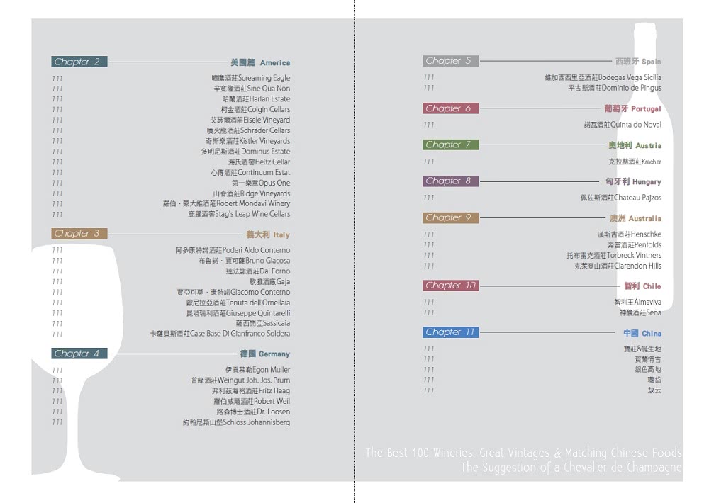 世界酒莊巡禮：精選100支美好年代葡萄酒 獨家品酒筆記與推薦中華料理搭配