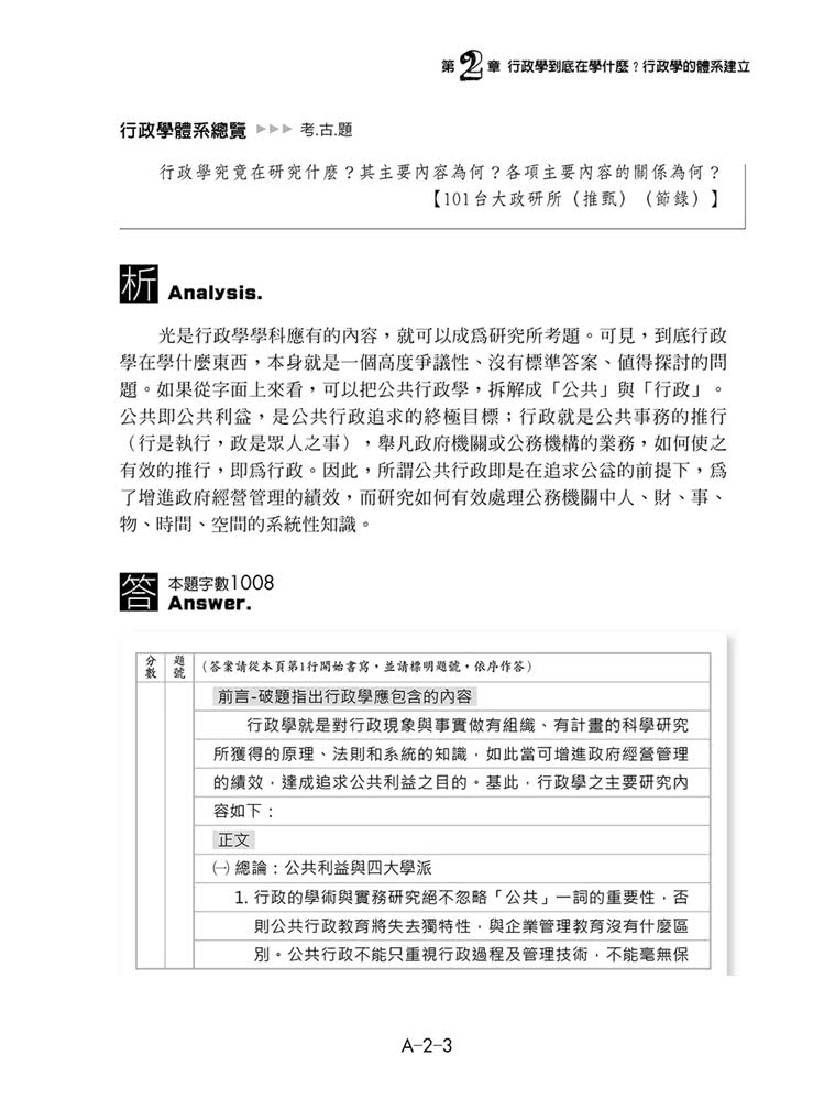 這是一本行政學解題書