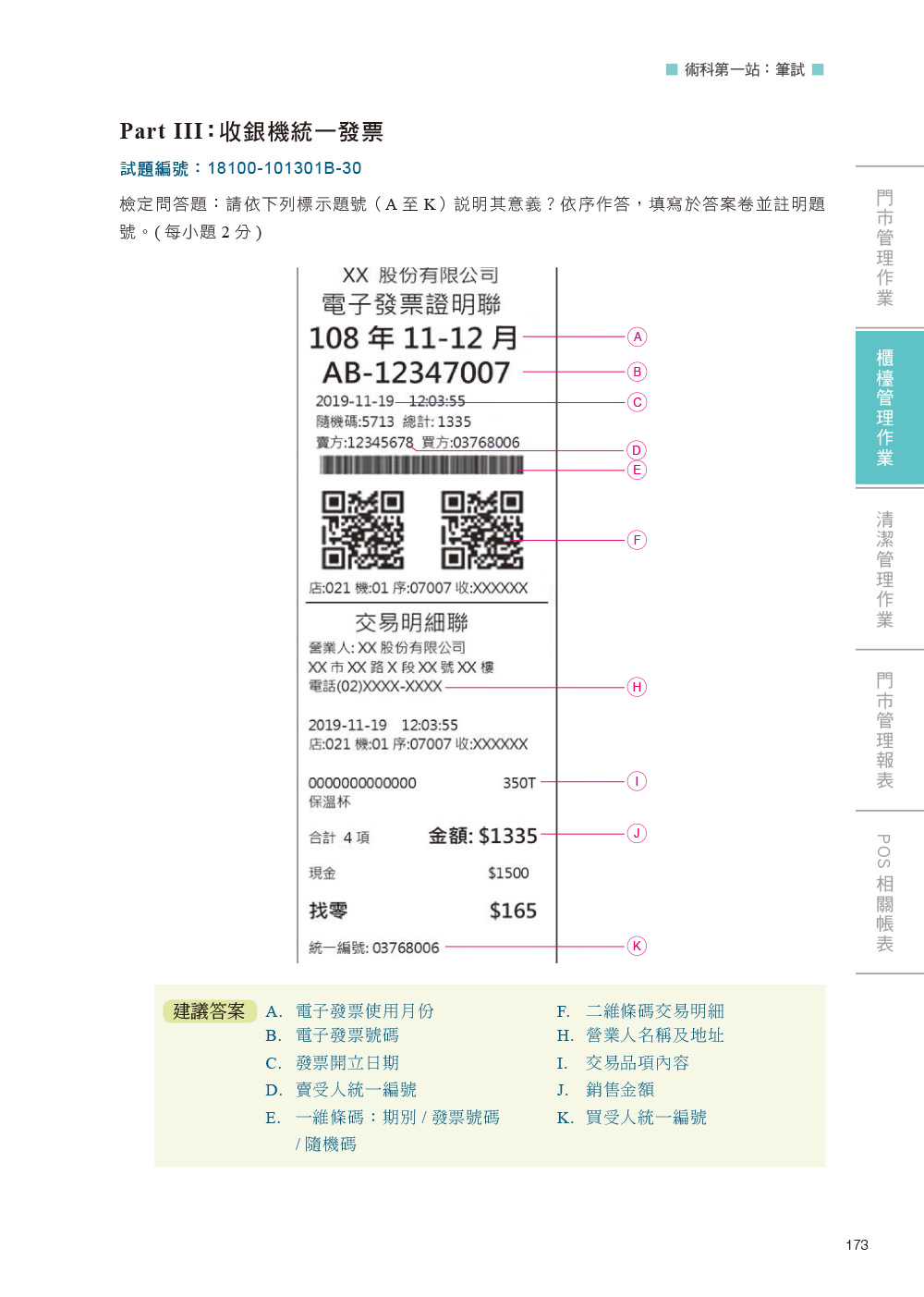 技術士技能檢定 門市服務丙級｜學科 ＆ 術科第一站筆試