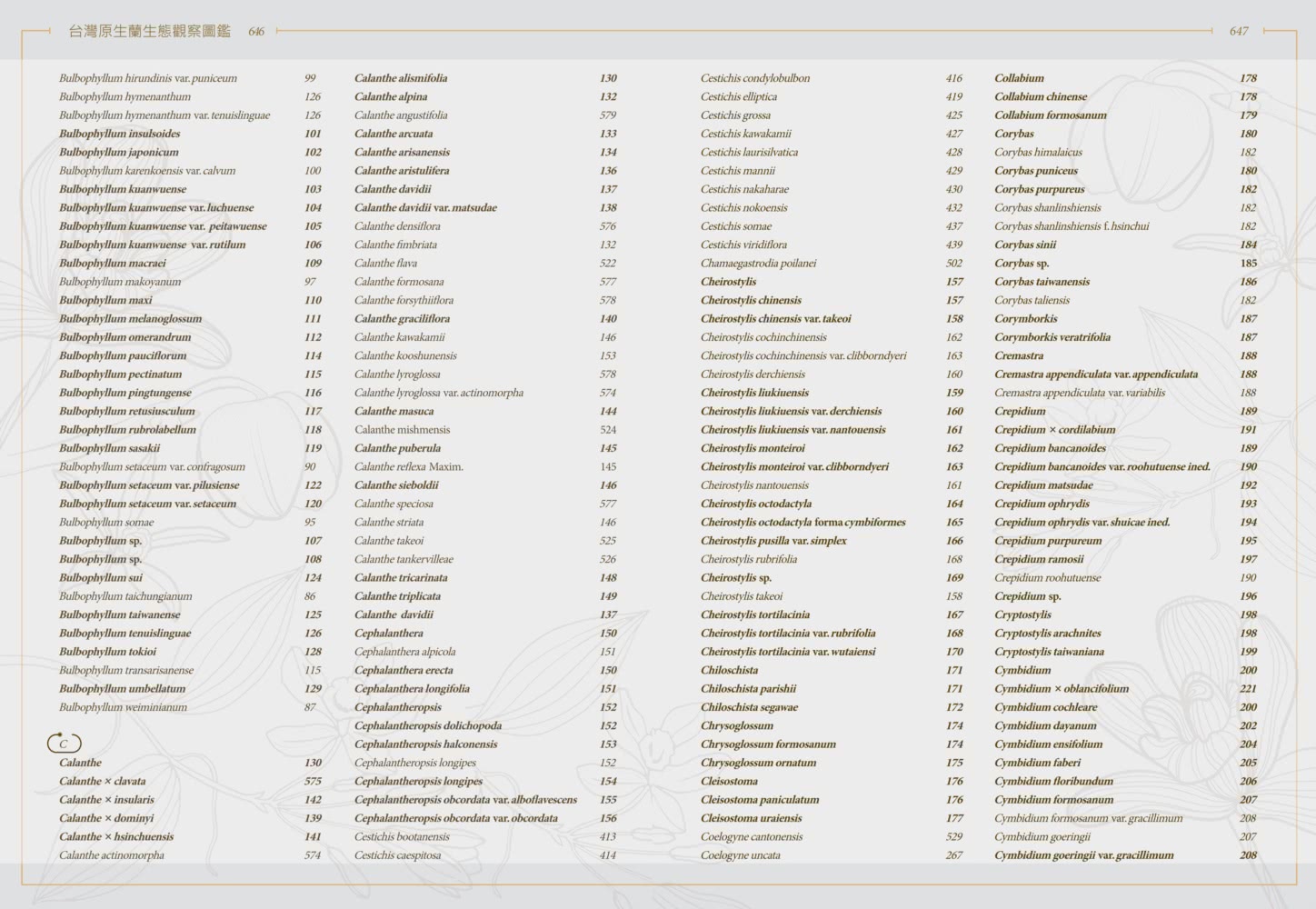 台灣原生蘭生態觀察圖鑑