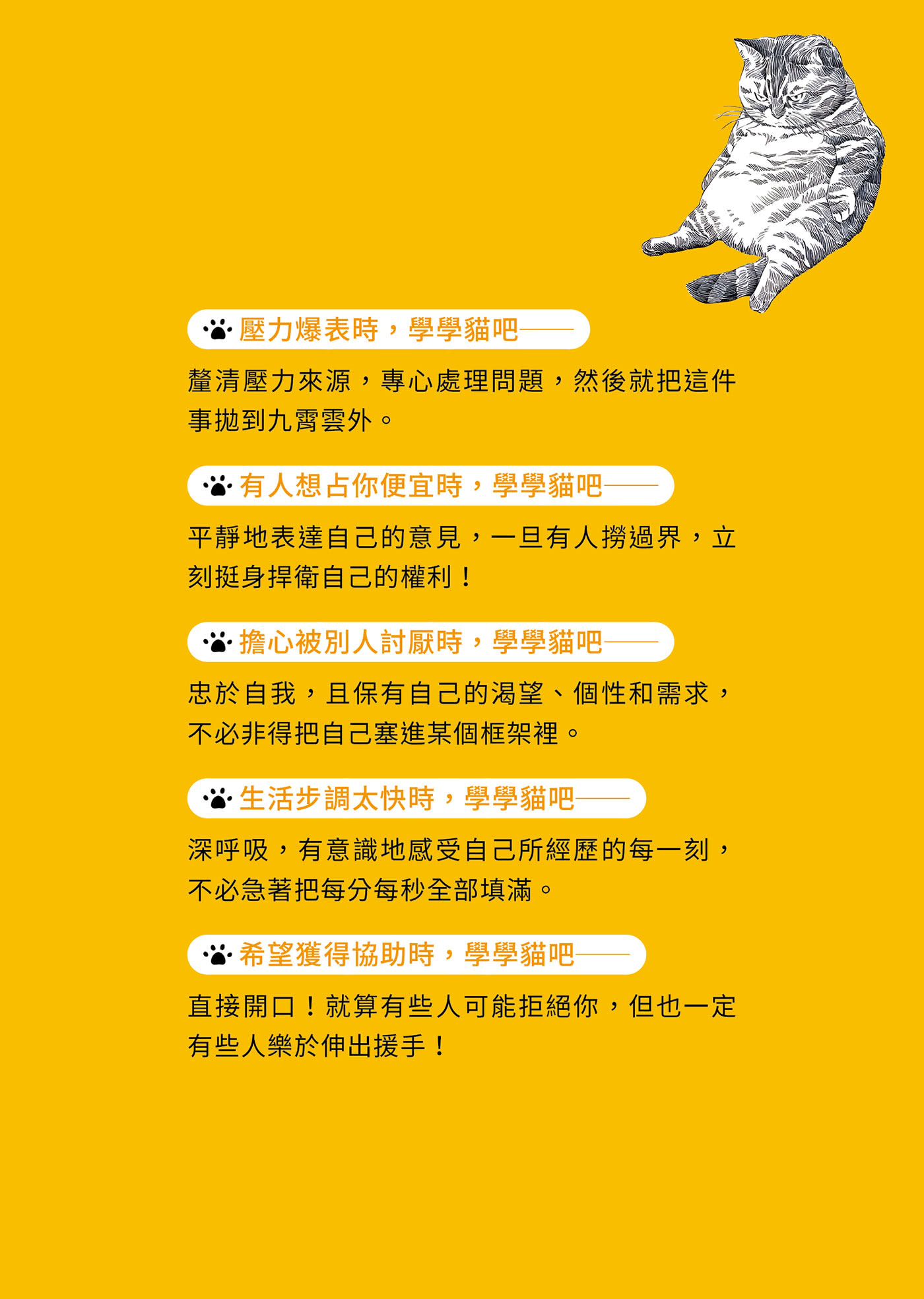 貓是最好的人生教練：掌握貓特質，讓你活得自信、自由、自在