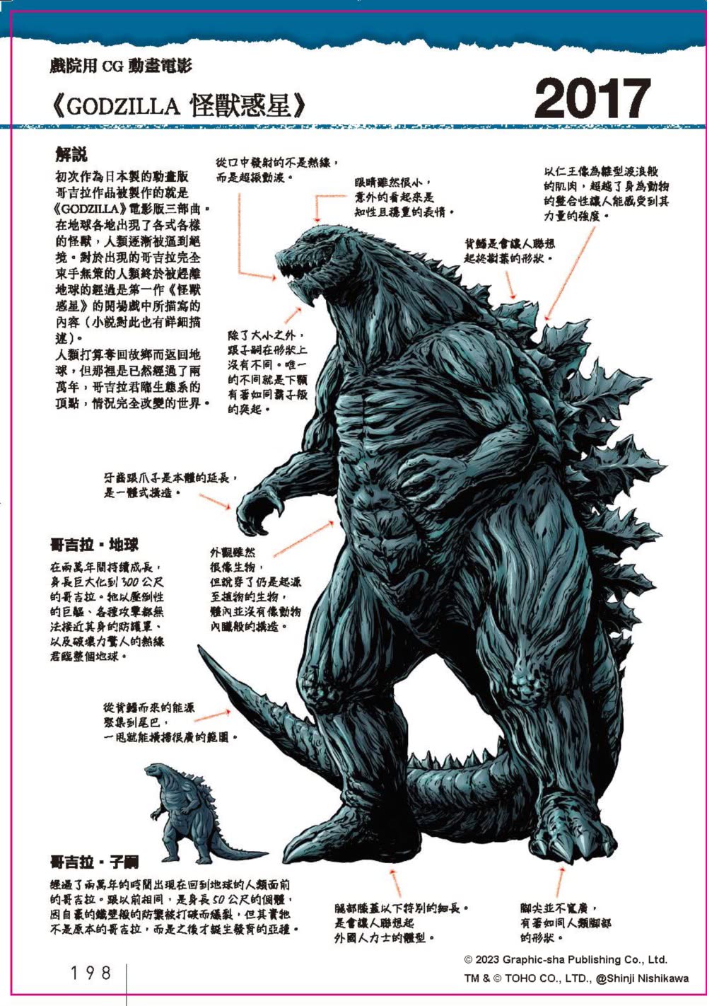 哥吉拉大解剖圖鑑：西川伸司解構怪獸深淵（精裝）