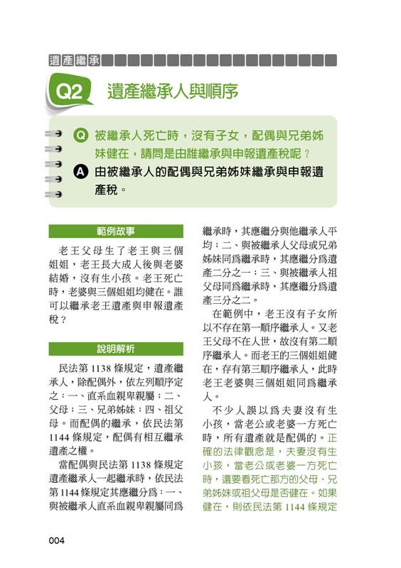 遺產稅實務問題Q&A