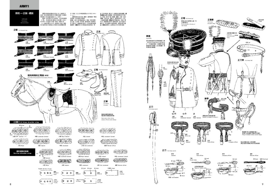 日本軍服圖典：1930〜1945年二戰期間陸海軍服演變考證集