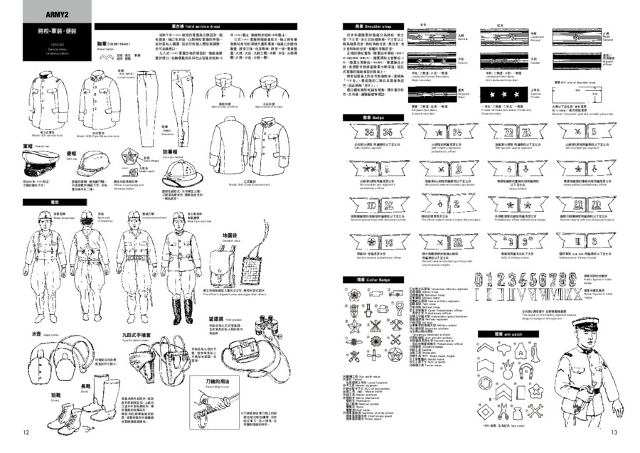 日本軍服圖典：1930〜1945年二戰期間陸海軍服演變考證集