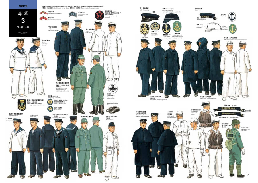 日本軍服圖典：1930〜1945年二戰期間陸海軍服演變考證集