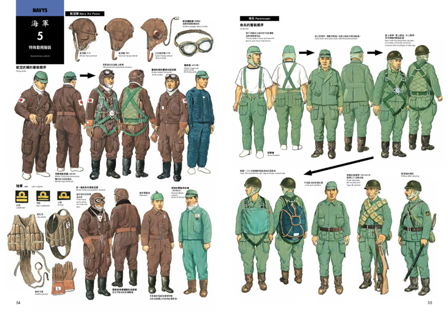 日本軍服圖典：1930〜1945年二戰期間陸海軍服演變考證集